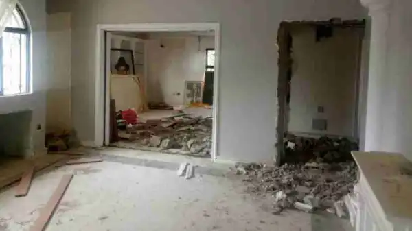 Inside Former President Goodluck Jonathan’s Vandalized House In Abuja (Watch Video)